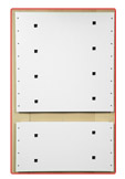 Panele do montażu półek wysuwanych, szuflad i ramek, wys. 200 lub 400 mm